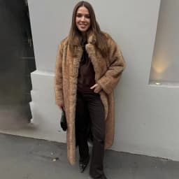 Tornova Autumn Winter Women Long Imitation Fur Coat Vintage High Quality Furry Overcoat Lapel Pocket 2025 Fashion Female Jacket