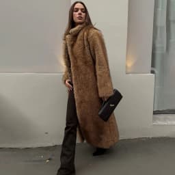 Tornova Autumn Winter Women Long Imitation Fur Coat Vintage High Quality Furry Overcoat Lapel Pocket 2025 Fashion Female Jacket
