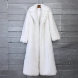 DEAT 2026 Winter New Fashion Faux Fur Coat For Women Solid Color High-end Casual Cardigan Long Jacket Female Trendy 11A05534