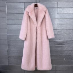 DEAT 2026 Winter New Fashion Faux Fur Coat For Women Solid Color High-end Casual Cardigan Long Jacket Female Trendy 11A05534
