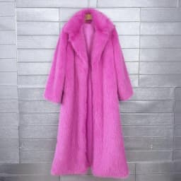 DEAT 2026 Winter New Fashion Faux Fur Coat For Women Solid Color High-end Casual Cardigan Long Jacket Female Trendy 11A05534