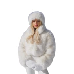 Women Faux Fur Coats Jackets Stand Collar Short Coat Thick Warm Y2k Streetwear Jacket Elegant Work Outerwear Autumn Winter