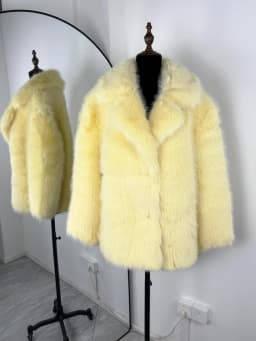 Tornova Women Winter 2026 High Quality Luxury Faux Fur Coat Thicken Warm Overcoat Outerwear Hot Girls Solid Long Fox Fur Jacket