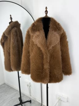 Tornova Women Winter 2026 High Quality Luxury Faux Fur Coat Thicken Warm Overcoat Outerwear Hot Girls Solid Long Fox Fur Jacket