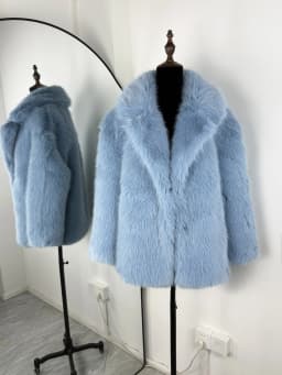 Tornova Women Winter 2026 High Quality Luxury Faux Fur Coat Thicken Warm Overcoat Outerwear Hot Girls Solid Long Fox Fur Jacket