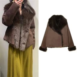 Smvp Women's Jacket 2026 Autumn/Winter New Arrival Brown Long-Sleeve Double-Sided Warm Jacket Elegant and High-End Style
