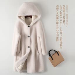 2027 Winter Natural Wool Coats for Woman Mid Length Hooded Fur Coat Woman Clothes High Quality Outerwears Abrigo Mujer