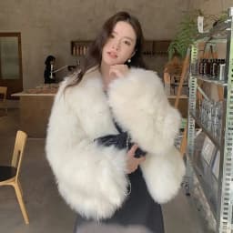 GVUW Korean Fashion Stand Up Collar Thickened Warm Women's Fur Coat Casual All-match Loose Coat 2026 Autumn New 17S4643