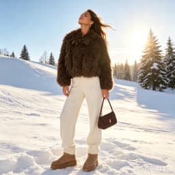 Women Faux Fur Coats Stand Collar Short Coat Thick Warm Y2k Streetwear Jacket Elegant Work Outerwear Casual Autumn Winter 2026