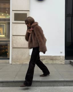 European American Street Style Fashion Fox Fur Coat Women Autumn Winter Thick Warm Faux Fur Jacket Fury Fluffy Plush Overcoat