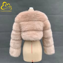 Fox Fur Coat for Women Thick Fox Fur Jacket Short Style Slim Fit Zipper Winter Fashion Wholesale New Arrival
