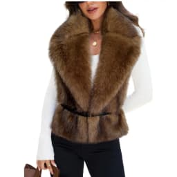 Women's Faux Fur Shawl Fox Fur Imitation Eco-Friendly Winter Scarf Luxury Style for Warmth And Fashion Accessory