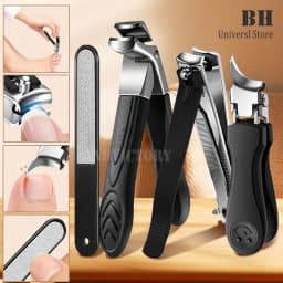 2/4Pcs/Set Nail Clippers Set Ingrown Toenail Thick Nail Clippers Set for Professional Pedicure Manicure Fingernail Tools