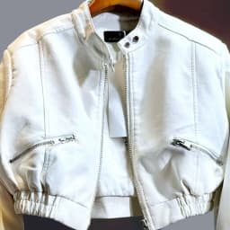 2025 Autumn New Handsome Versatile Short Motorcycle Jacket Top High Waist PU Leather Jacket for Women Faux Fur Coat