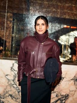 Solid Burgundy Waist Cinching Jacket Women Fashion Lace Up Stand Collar Zipper Bucket Short Jackets 2025 Lady High Street Coat