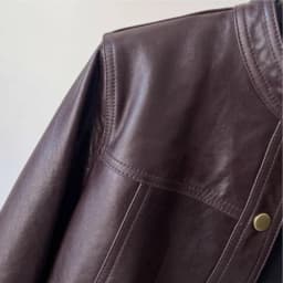 Spring Fashion New Women's High-end Leather Jacket with Stylish Design and Temperament Single Breasted Motorcycle Jacket
