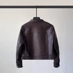 Spring Fashion New Women's High-end Leather Jacket with Stylish Design and Temperament Single Breasted Motorcycle Jacket