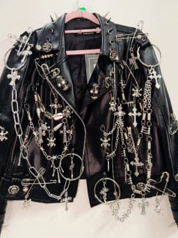 gothic clothes Gothic Jacket harajuku fashion Cross Jacket Skull Jacket vintage Jacket Punk Jacket y2k Jacket y2k fashion