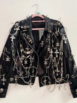 gothic clothes Gothic Jacket harajuku fashion Cross Jacket Skull Jacket vintage Jacket Punk Jacket y2k Jacket y2k fashion