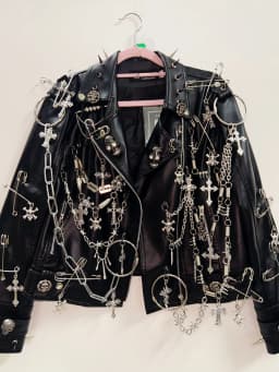 gothic clothes Gothic Jacket harajuku fashion Cross Jacket Skull Jacket vintage Jacket Punk Jacket y2k Jacket y2k fashion