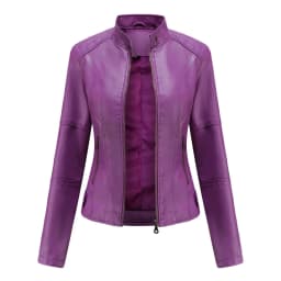 Leather Coat Spring Women Leather Jacket Slim Motorcycle Clothing Zipper Fashion Jackets and Coats Black High-Quality Clothing