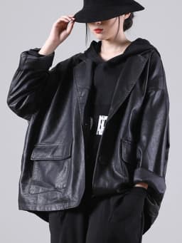 Amax luluE 2025 Autumn England Designer Womens Black Faux Leather Jackets Loose Casual Biker Coat Females Harajuku Pu Streetwear
