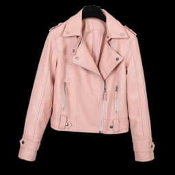 New Pink/beige/black Women's Clothing short motorcycle PU Leather Jacket Korean version of the spring and autumn jacket coats