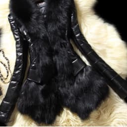 Autumn Women Faux Fur Coat Jacket Large Size 2025 Female Slim Fit Zipper PU Leather Fluffy Patchwork Short Winter Warm Outerwear