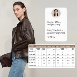 Amii Coat for Woman 2025 Autumn New Retro Modern Lapel Leather Jacket Women's Loose Long Sleeve Women's Leather Jacket 12543111