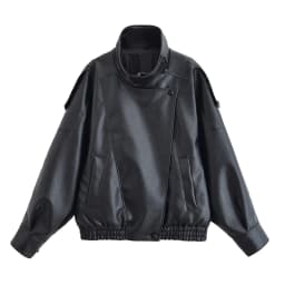HH Autumn Faux Leather Jacket For Women Casual Solid Long Sleeve Zipper Pu Leather Coats New Fashion Female Streetwear