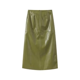 Street Zipper Leather Jackets Skirts Sets Women Loose Stand Collar Full Sleeve Coat Straight Skirt 2025 Autumn Winter Lady Suit