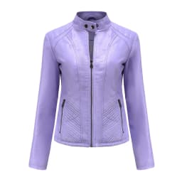 Leather Jacket Women New Spring Autumn Jackets Ladies Motorcycle Large Size Stand Collar PU Leather Jacket Female Outerwear 3XL