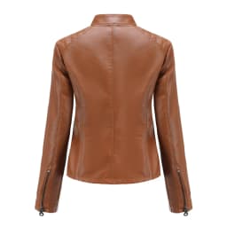 Leather Jacket Women New Spring Autumn Jackets Ladies Motorcycle Large Size Stand Collar PU Leather Jacket Female Outerwear 3XL
