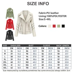 Red PU Faux Leather Jacket Women Fashion Casual Biker Jackets Outwear Female Tops Spring and Autumn Black Leather Jacket Coat