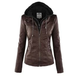 Faux Leather Jacket Women 2026 Basic Jacket Coat Female Winter Motorcycle Jacket PU Leather Zipper Hoodies Outerwear Chaqueta