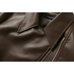 New Cropped Leather Jacket Women Notch Collar Asymmetric Zip Zip Pockets Oversize Solid Street Spring Fall Trendy
