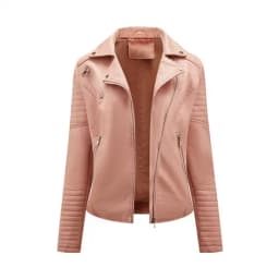 2026 New Fashion Women Faux Leather Jacket, Spring Autumn Zipper Casual Pu Coat, Female Biker Outerwear Ladies Clothes S-XXXL