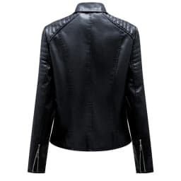 2026 New Fashion Women Faux Leather Jacket, Spring Autumn Zipper Casual Pu Coat, Female Biker Outerwear Ladies Clothes S-XXXL