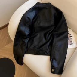 2025 Women Pu Leather Jacket Women Autumn Fashion Short Casual All-match Leather Tops Female Korean Loose Leather Lady Outerwear