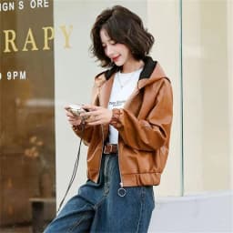 Short Leather Jacket Women's Hooded 2026 New Popular Autumn And Winter PU Leather Jacket With Thick Fleece Coat Fashionable Top