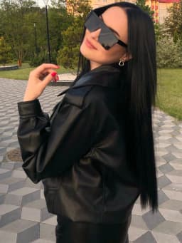Ailegogo High Street Women Lapel Loose Pu Faux Leather Short Jacket Spring Autumn Female Big Pocket Belt Coat Moto Biker Outwear