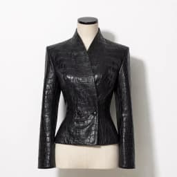 DFDG Women 2026 Spring Summer Faux Leather Blazer Jacket Lapel Zip Up Peplum Hem Slim Fit Elegant Streetwear Outerwear Coat
