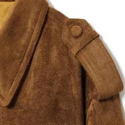 JNLEAOG Autumn New Style Women's Retro Suede Workwear Jacket Outerwear Polyester Standard Fit Zipper Closure Ladies Coat