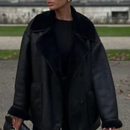 Winter Women's Black Faux Leather Jacket Warm Streetwear Outwear Solid Elegant Warmth 2026 PU Coat for Ladies Jackets Coat Tops