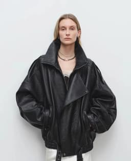 Fashion Motorcycle 2026 Spring And Autumn Black Gothic Punk Leather Jacket American Retro High-Quality Loose Casual Jacket