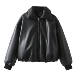 Women's Leather Jackets Coat Winters Outwear Solid Streetwear Warm Thick Long Sleeve Jaqueta De Couro Preta Jacket Women insz