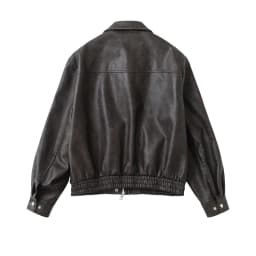 Faux Leather Women Jackets Pu Coats Turn Down Collar Coat Casual Loose Y2k Streetwear Splice Work Jacket Autumn Winter 2025
