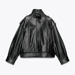 Street Metal Buckle Short Leather Jackets Women Solid Lapel Zipper Long Sleeve Warm Coats 2025 Autumn Lady Chic Thick Outwears