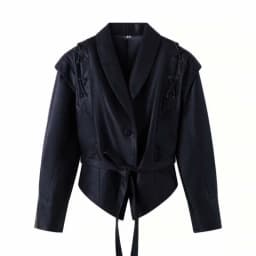 Faux Leather Brown Women Jackets Belt Lace Up Lapel Female Coat 2026 Autumn Vintage Casual Spring Long Sleeve Lady Outwear