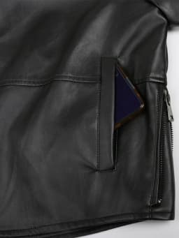 Nerazzurri Spring Autumn Black Short Soft Light Pu Leather Jacket Women with Hood Zipper Waterproof Casual Raincoat Clothes 2022